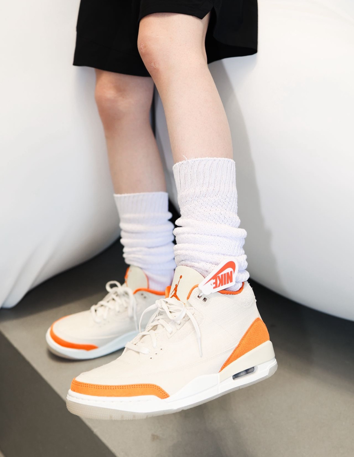 男女鞋 NIKE W AIR JORDAN 3 RETRO 奶蓋橘 喬丹 3代 氣墊 帆布 麂皮 籃球鞋【IH7694-200】AJ3