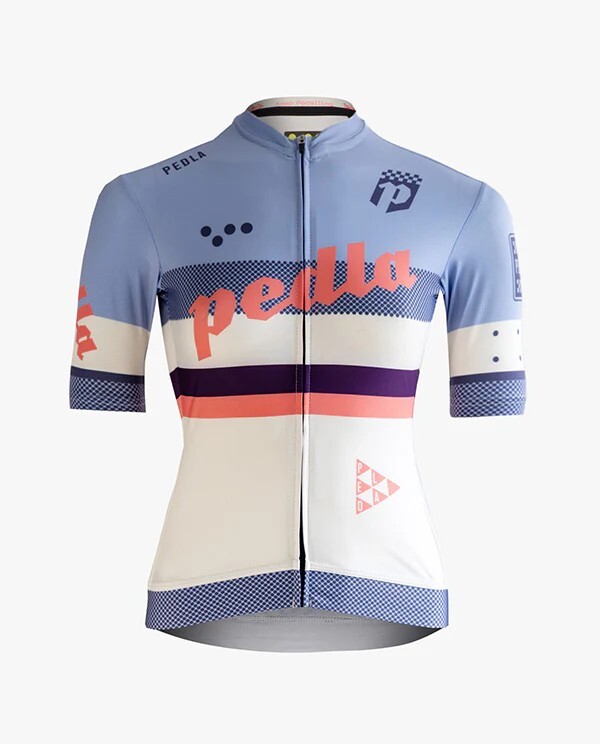 Pedla 女款車衣 Heritage Classic Jersey /Galactic Lilac 藍紫白