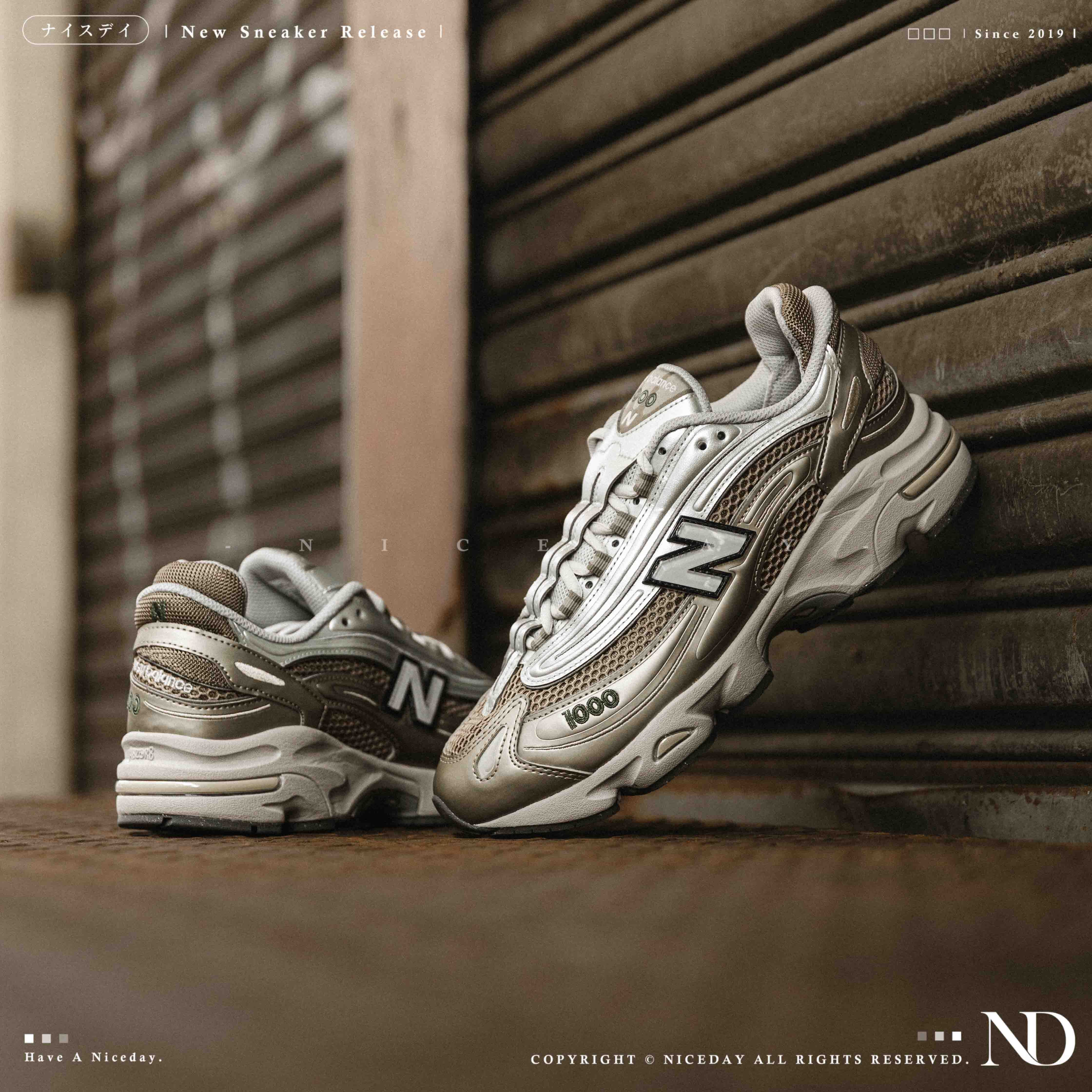 NICEDAY 現貨 New Balance 1000 玫瑰金 金色 金屬 奶茶金 奶茶 卡其 棕 男女鞋 M1000N
