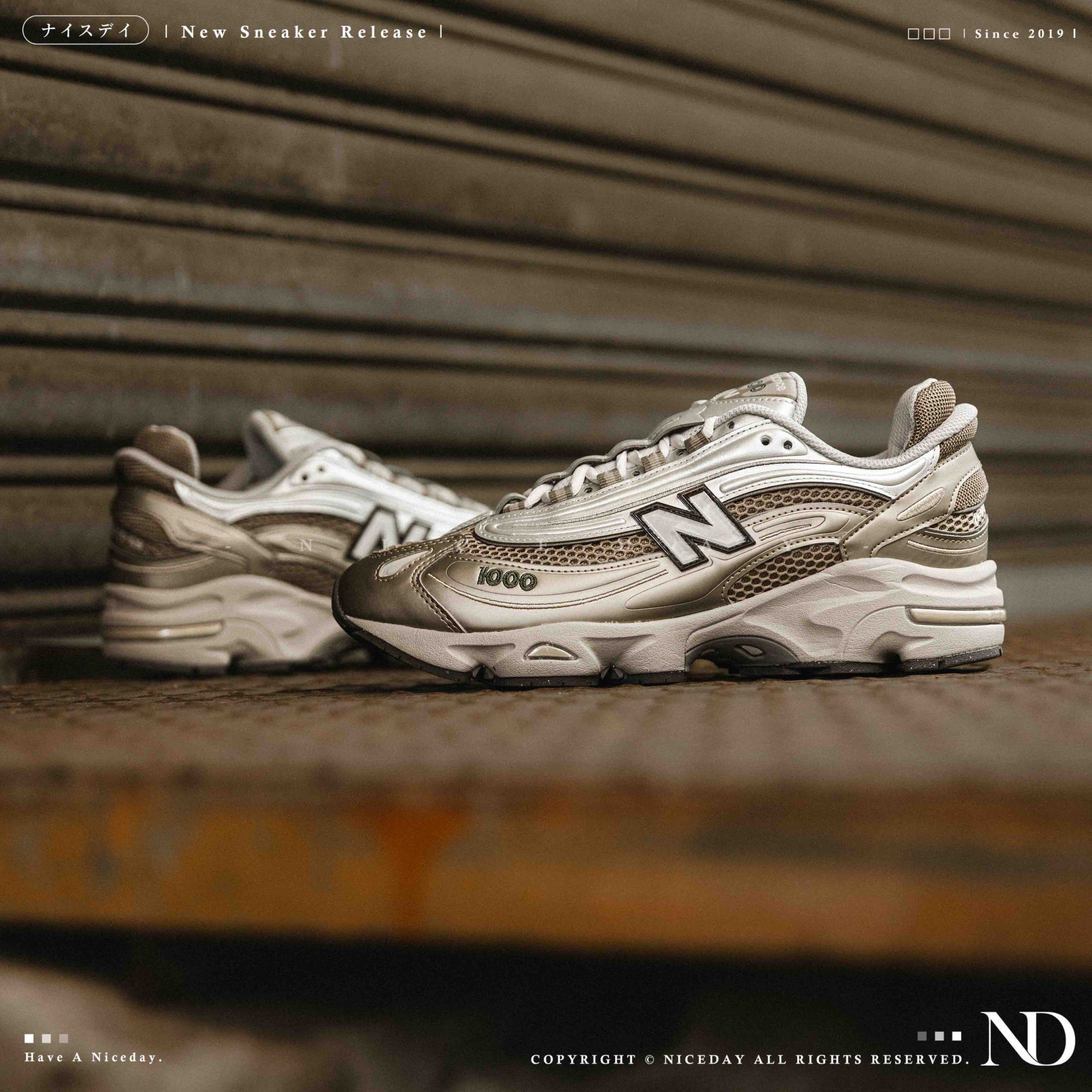 NICEDAY 現貨 New Balance 1000 玫瑰金 金色 金屬 奶茶金 奶茶 卡其 棕 男女鞋 M1000N