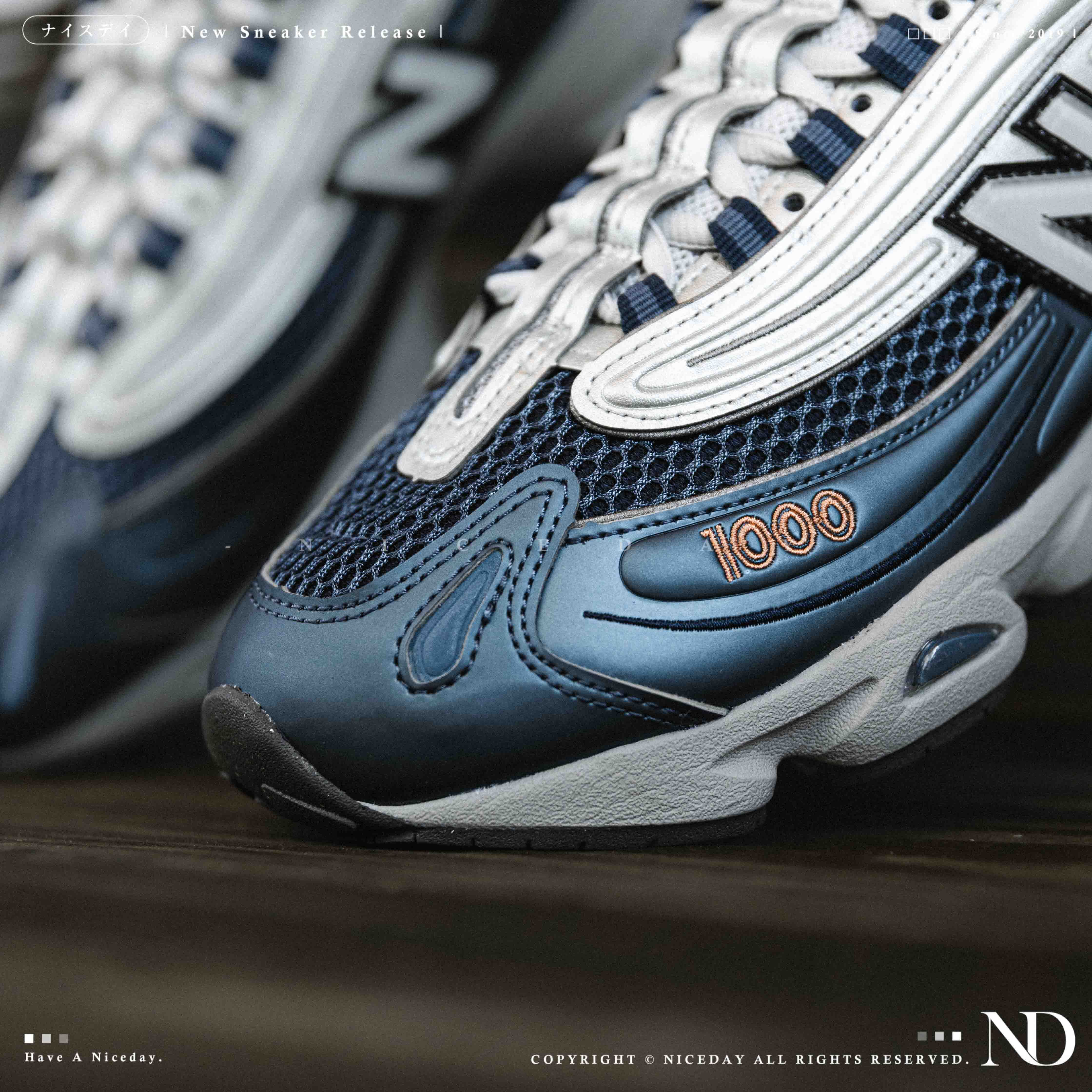 NICEDAY 現貨 New Balance 1000 銀藍 銀 金屬藍 藍色 深藍 海軍藍 灰藍 M1000P