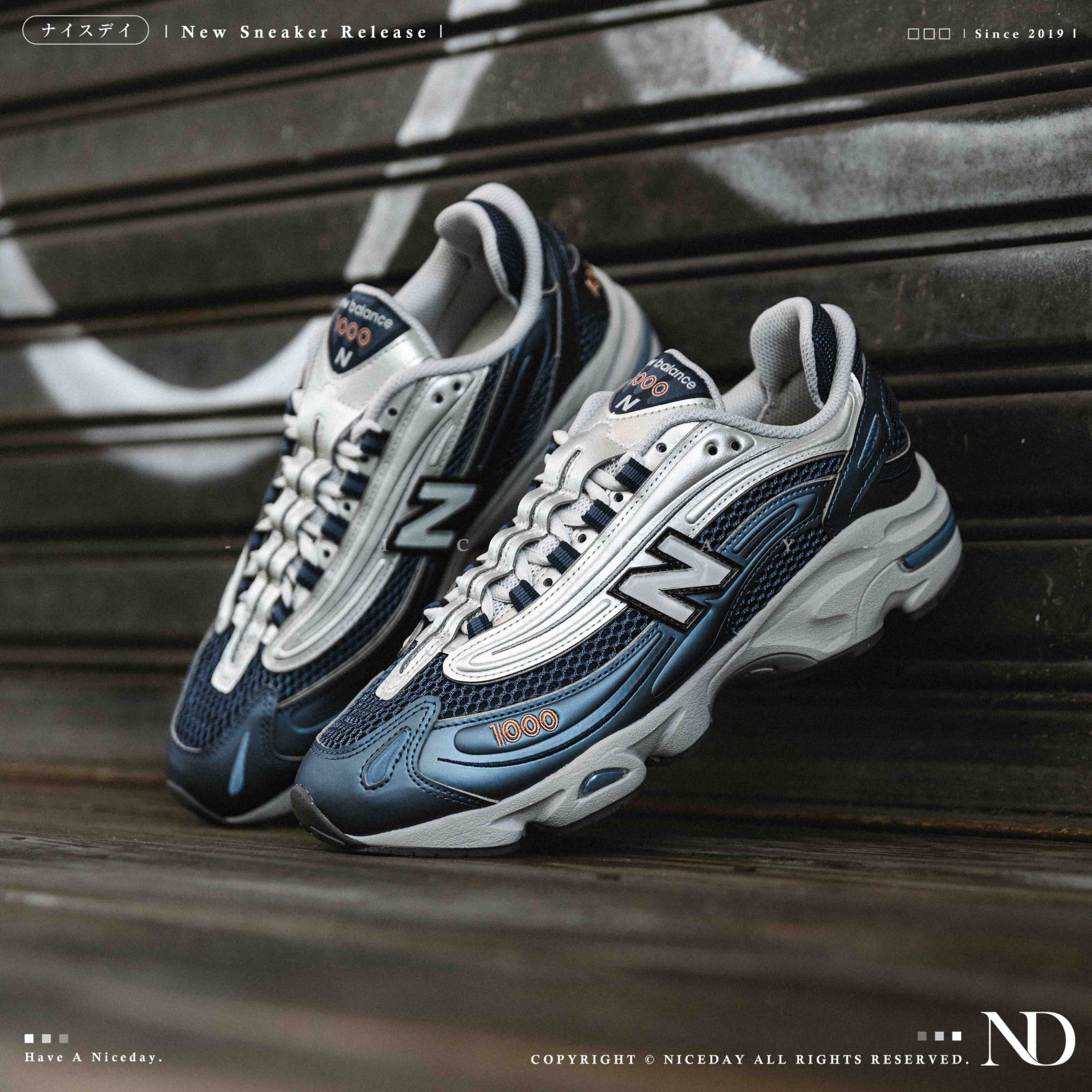 NICEDAY 現貨 New Balance 1000 銀藍 銀 金屬藍 藍色 深藍 海軍藍 灰藍 M1000P
