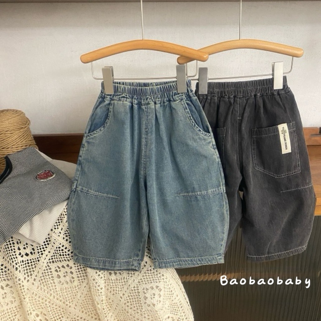 天絲牛仔九分褲