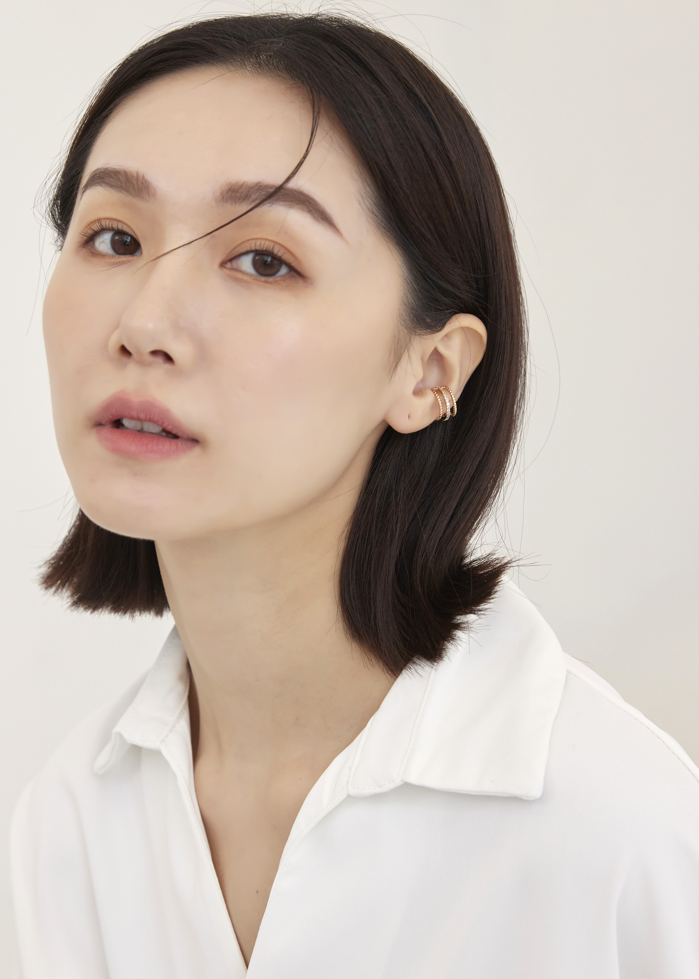 Middle 鋯石耳骨夾