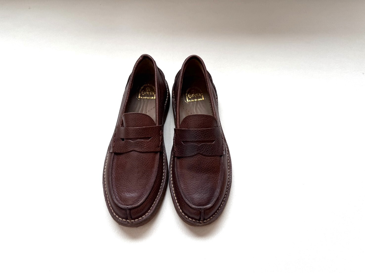 （現貨）EUREKA 真皮樂福休閒鞋(大人款)-深棕