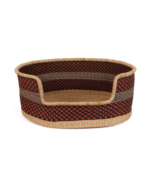手工編織籃 - Okra L 附軟墊
