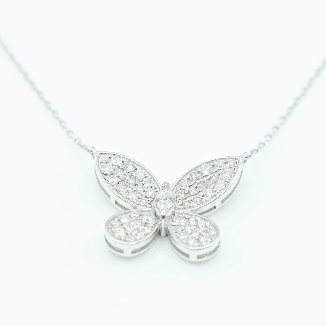 蝴蝶造型鑽石項鍊0.60ct/18k