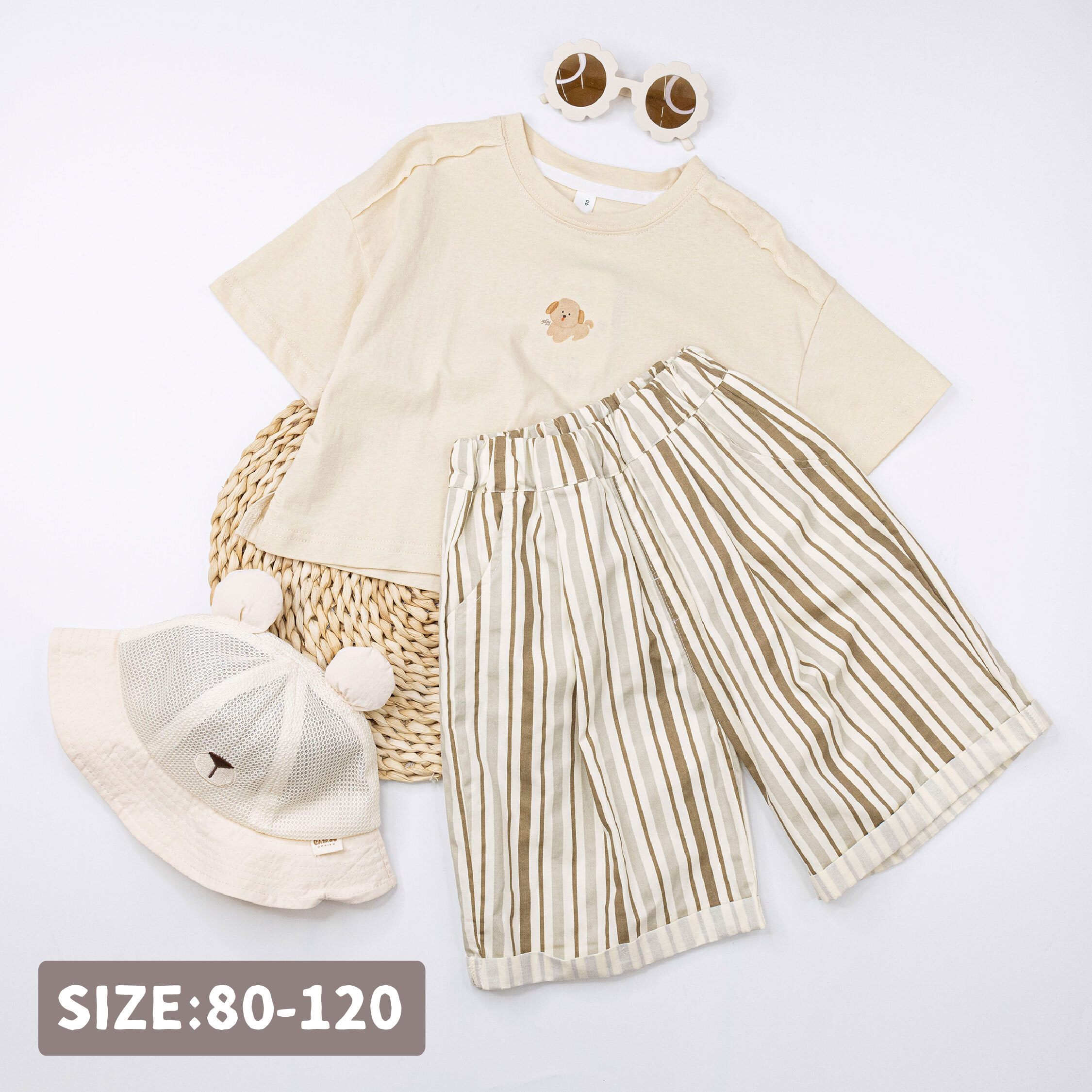 【H50764】手繪童趣小狗狗套裝