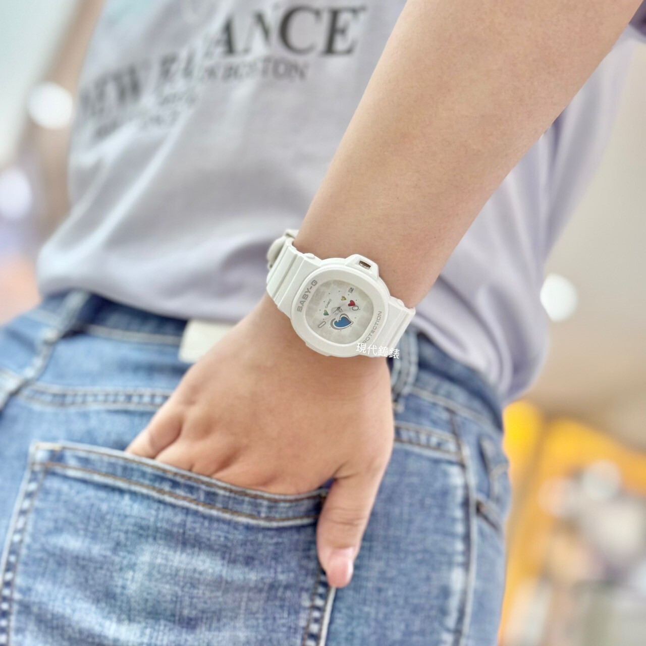 【Baby-G】俏皮愛心繽紛色彩手錶BGA-10-7A 42.1mm 現代鐘錶