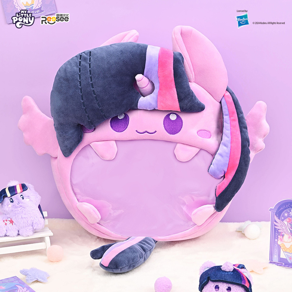 彩虹小馬-16吋絨毛痛包-紫悅