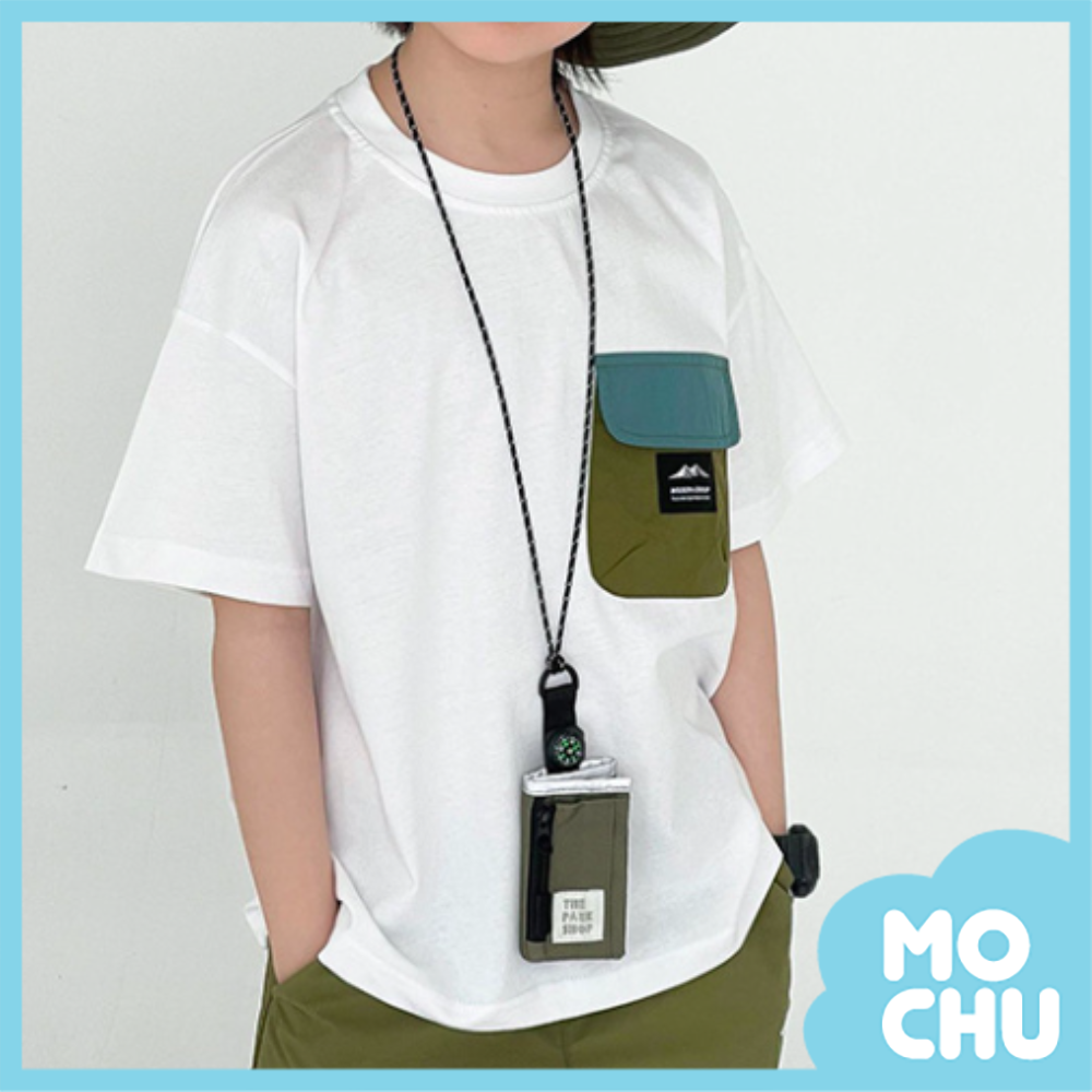 山系男口袋短袖上衣(二色)