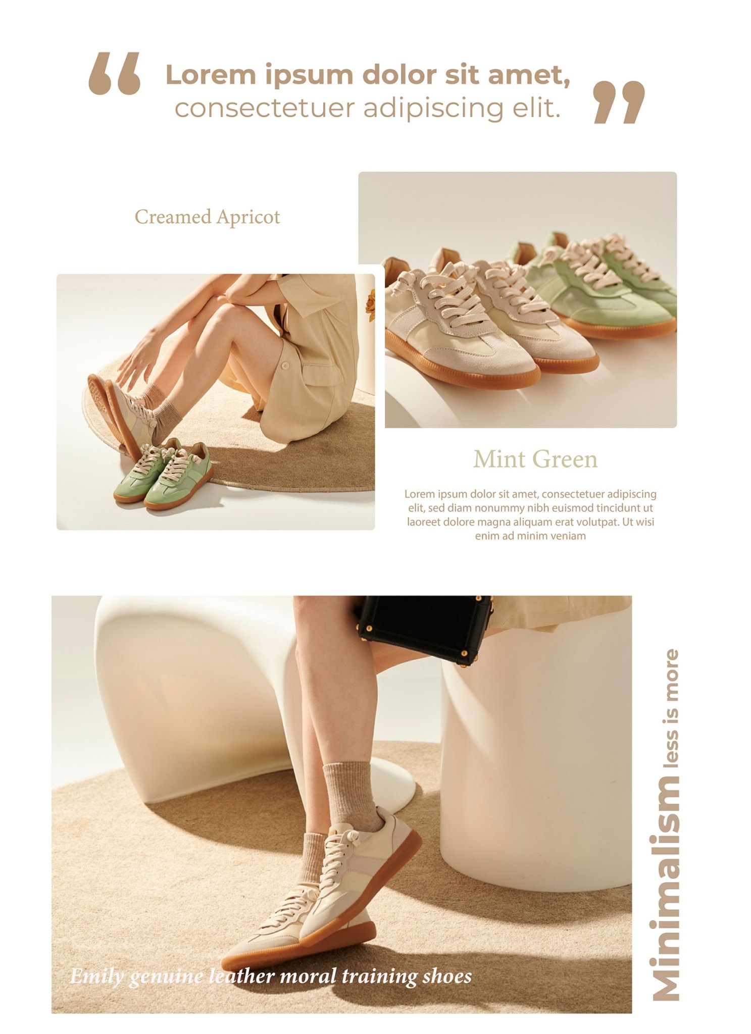 Sanly Joy 艾蜜莉德訓鞋，搭洋裝或褲裝都百搭