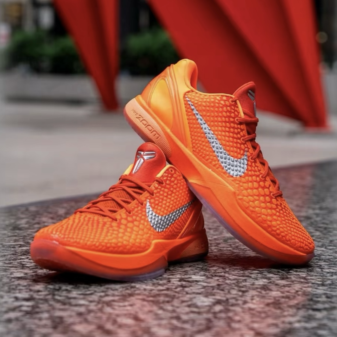 Nike Kobe 6 Protro "Total Orange" 亮橘色 橙色 銀鉤 水晶底 實戰籃球鞋