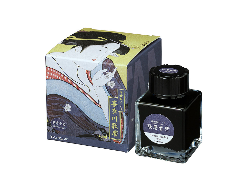 日本TACCIA 浮世繪系列喜多川歌磨40ml 鋼筆墨水｜有筆x鋼筆工作室