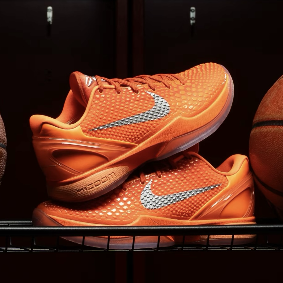 Nike Kobe 6 Protro "Total Orange" 亮橘色 橙色 銀鉤 水晶底 實戰籃球鞋