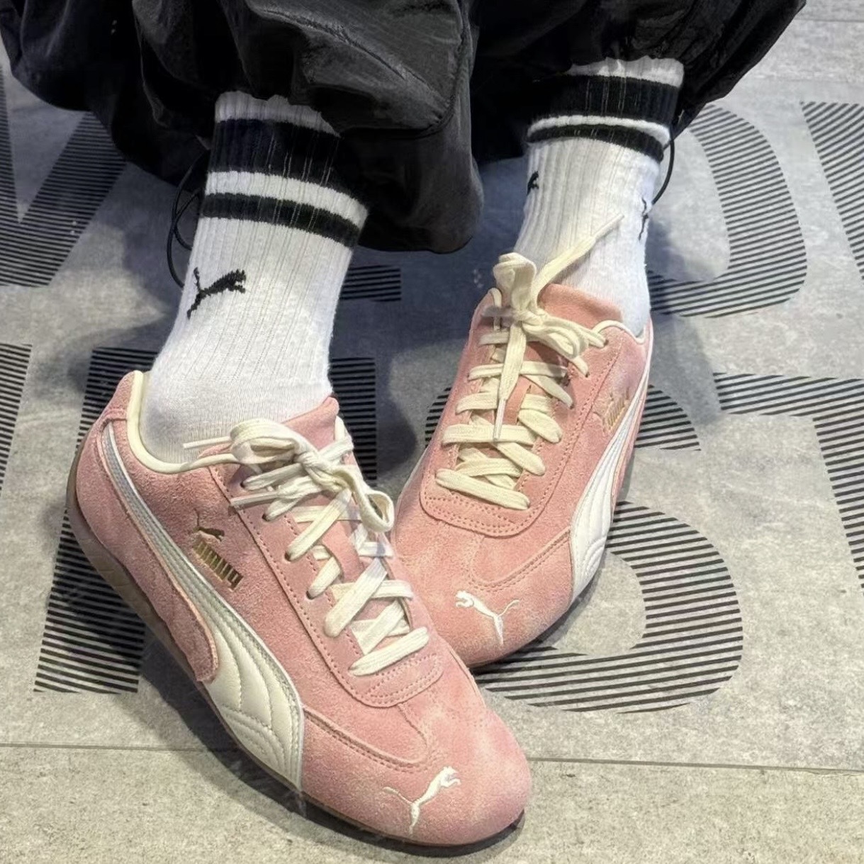 PUMA SPEEDCAT FADED 水洗粉 麂皮 渲染 賽車鞋 403688-04