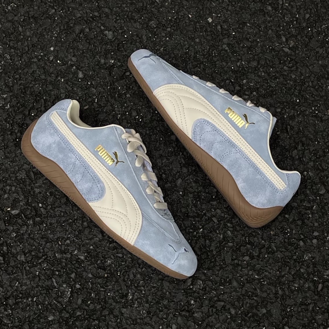 PUMA SPEEDCAT FADED 水洗藍 麂皮 賽車鞋 403688-01