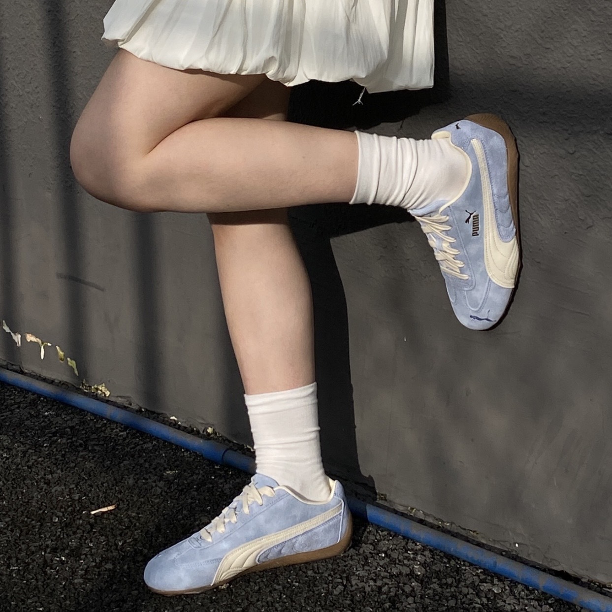 PUMA SPEEDCAT FADED 水洗藍 麂皮 賽車鞋 403688-01