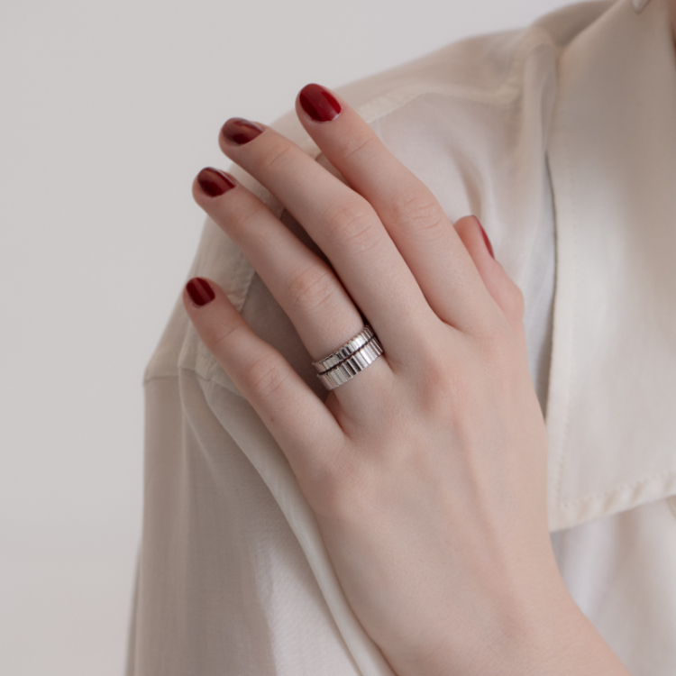 OUS Glint Ring Small Model 微光戒 窄版 銀
