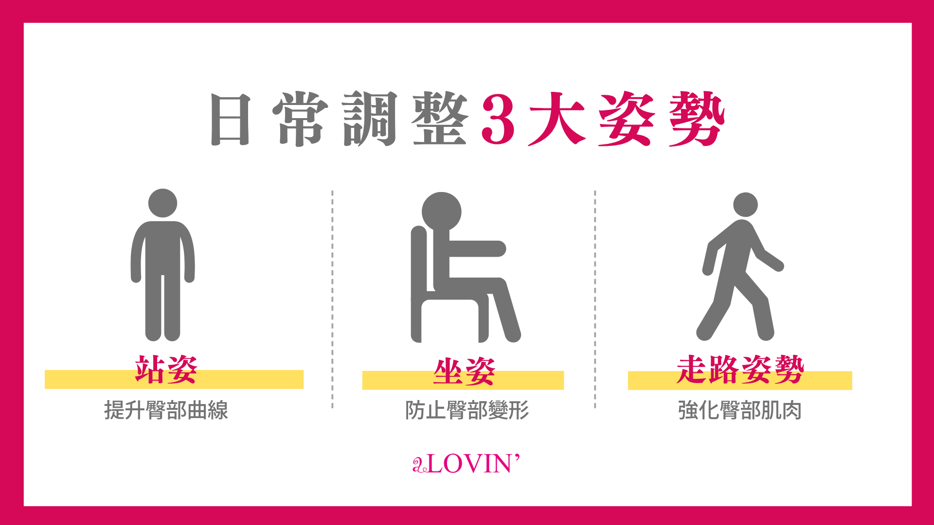 日常姿勢3大調整