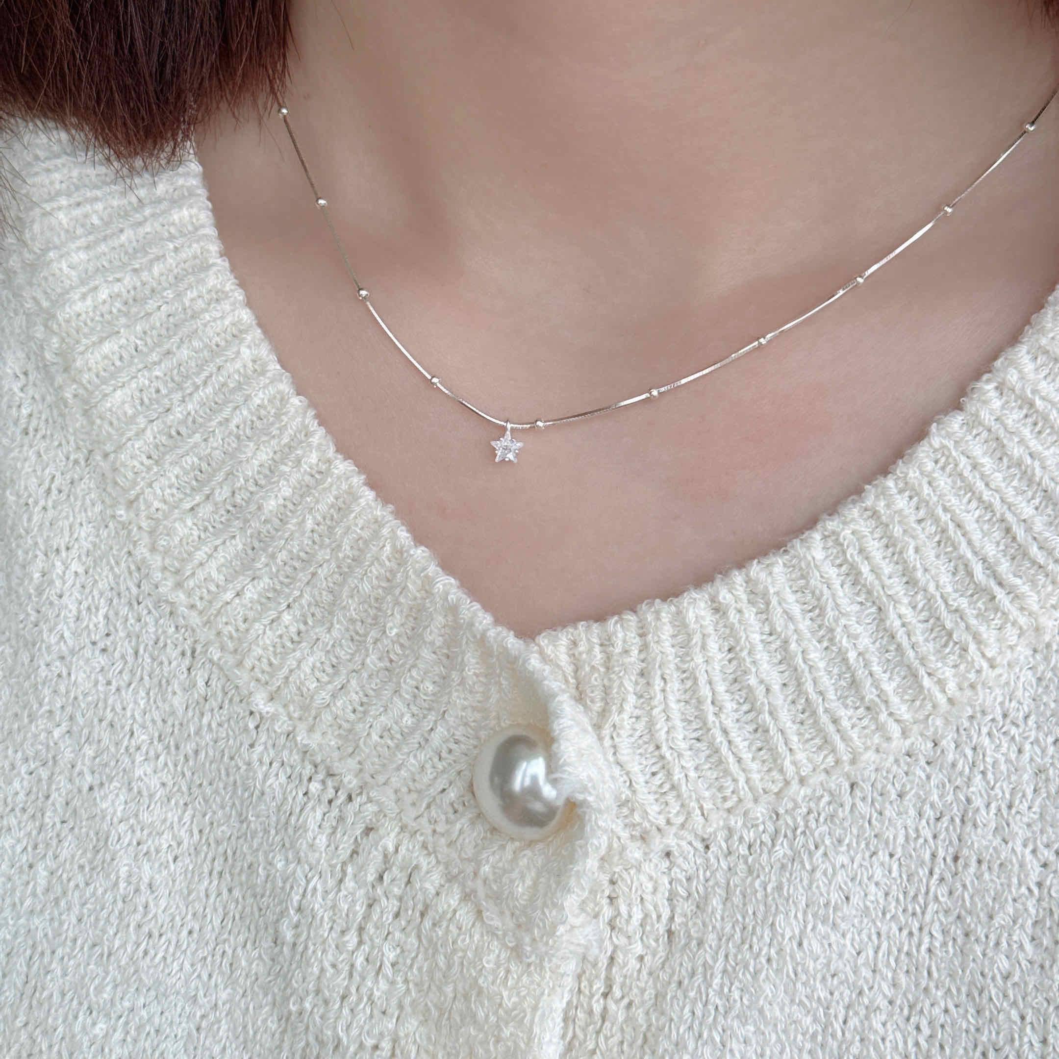 🇰🇷925 silver 夏日星空 項鍊｜2 color