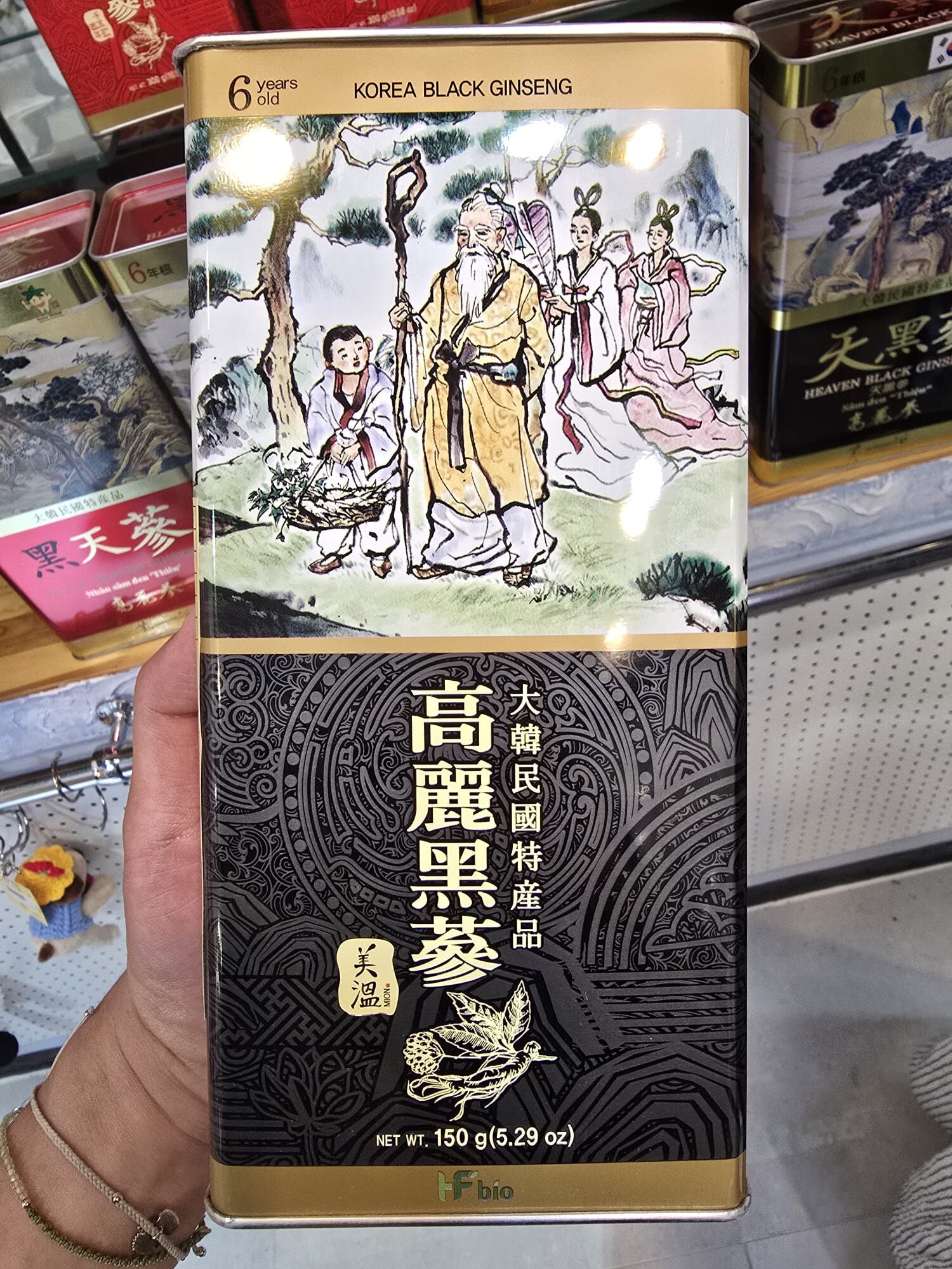 【直播】Fbio LL071713 高麗黑蔘原條 6年根 (150g)