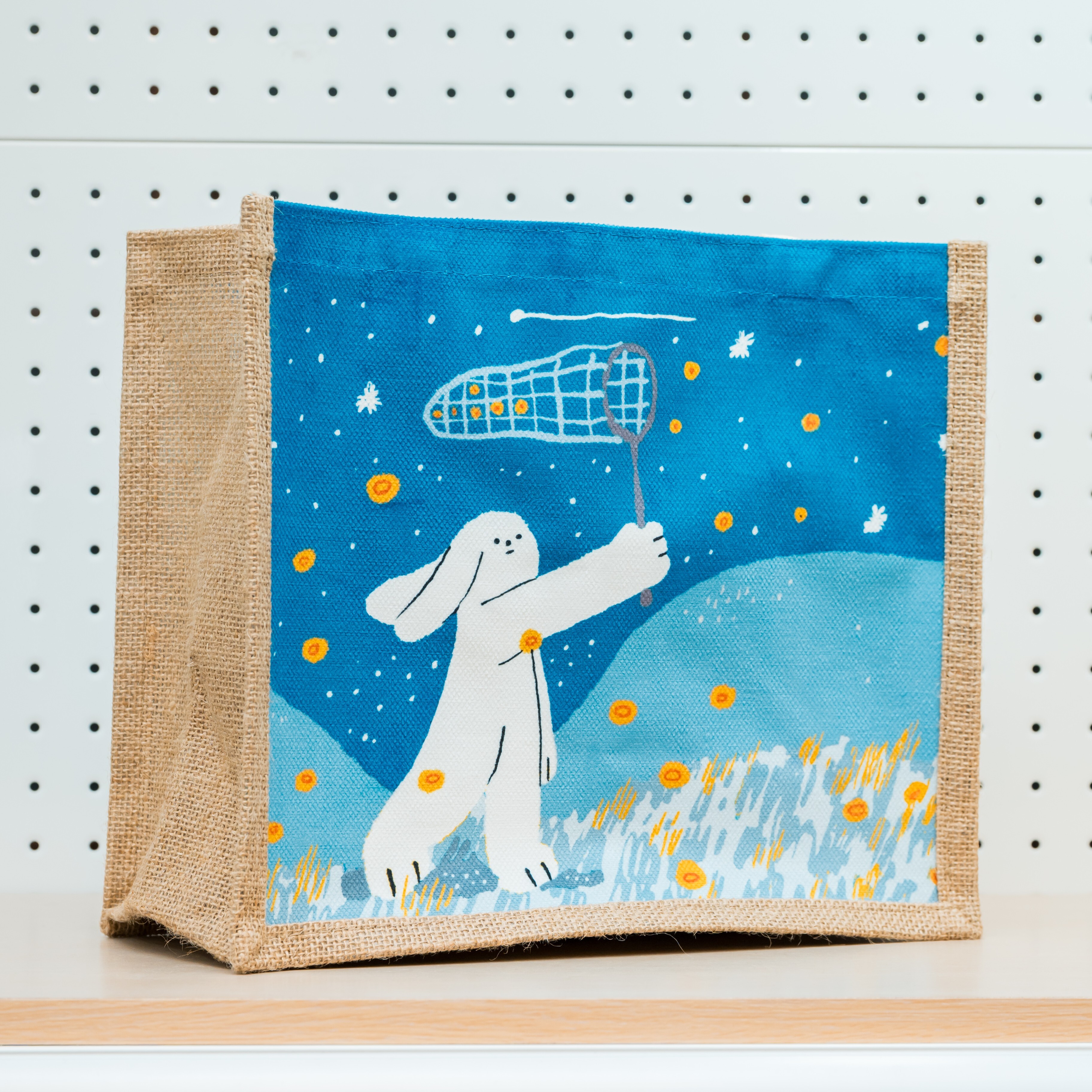 波隆那棉麻提袋｜ 《兔子捕夢》