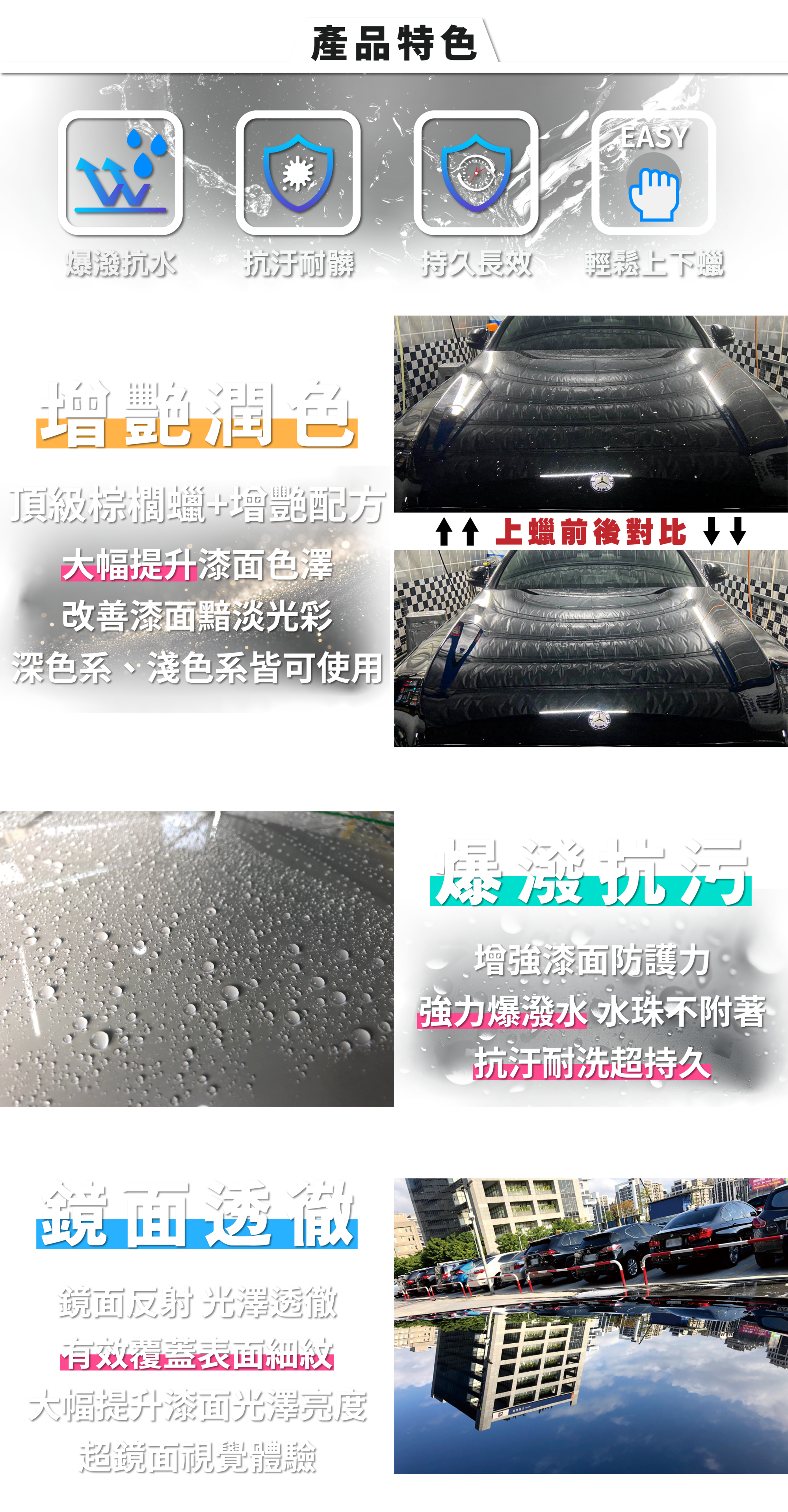 康靈頓經典蠟四大優點