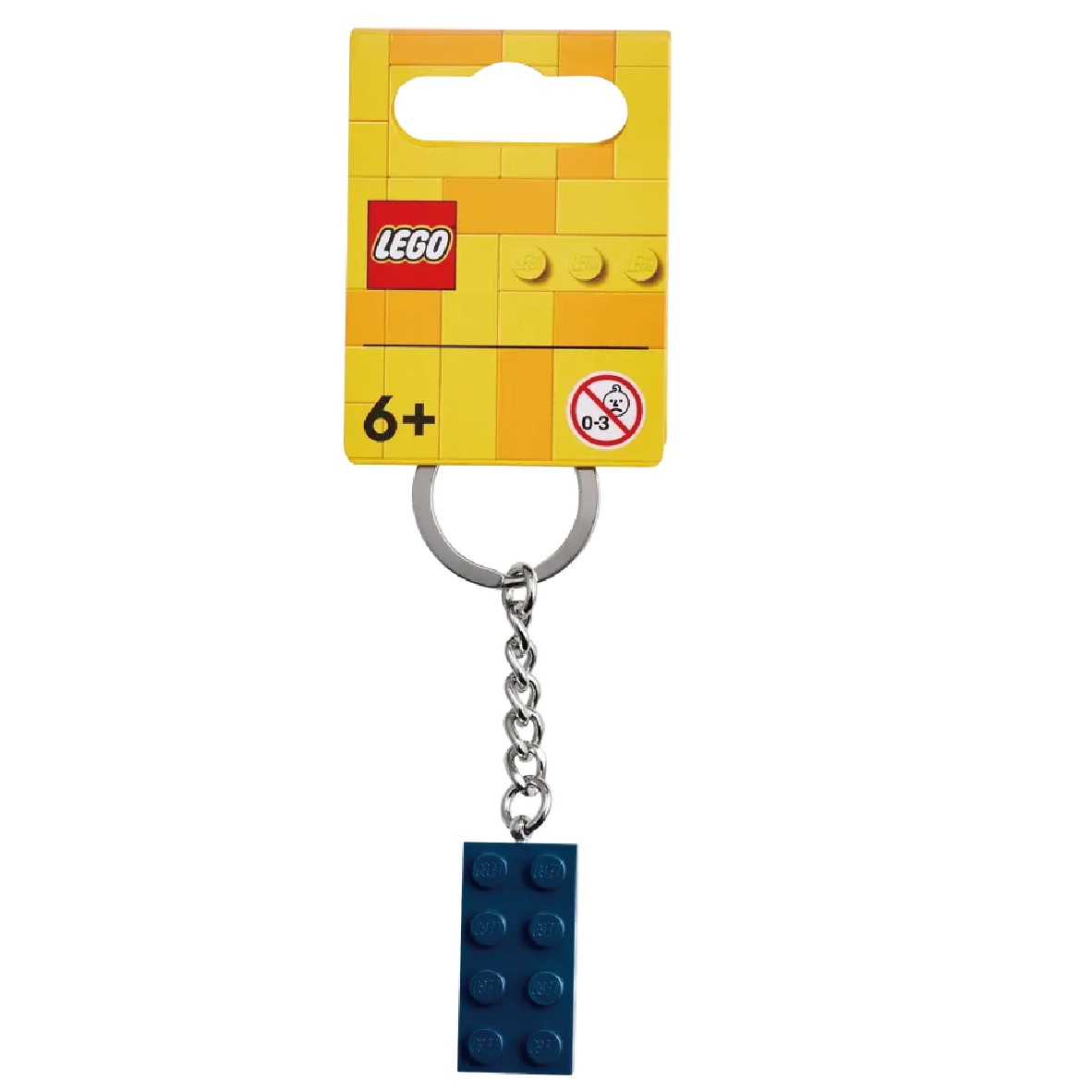 854237 地球藍2x4 積木鑰匙圈