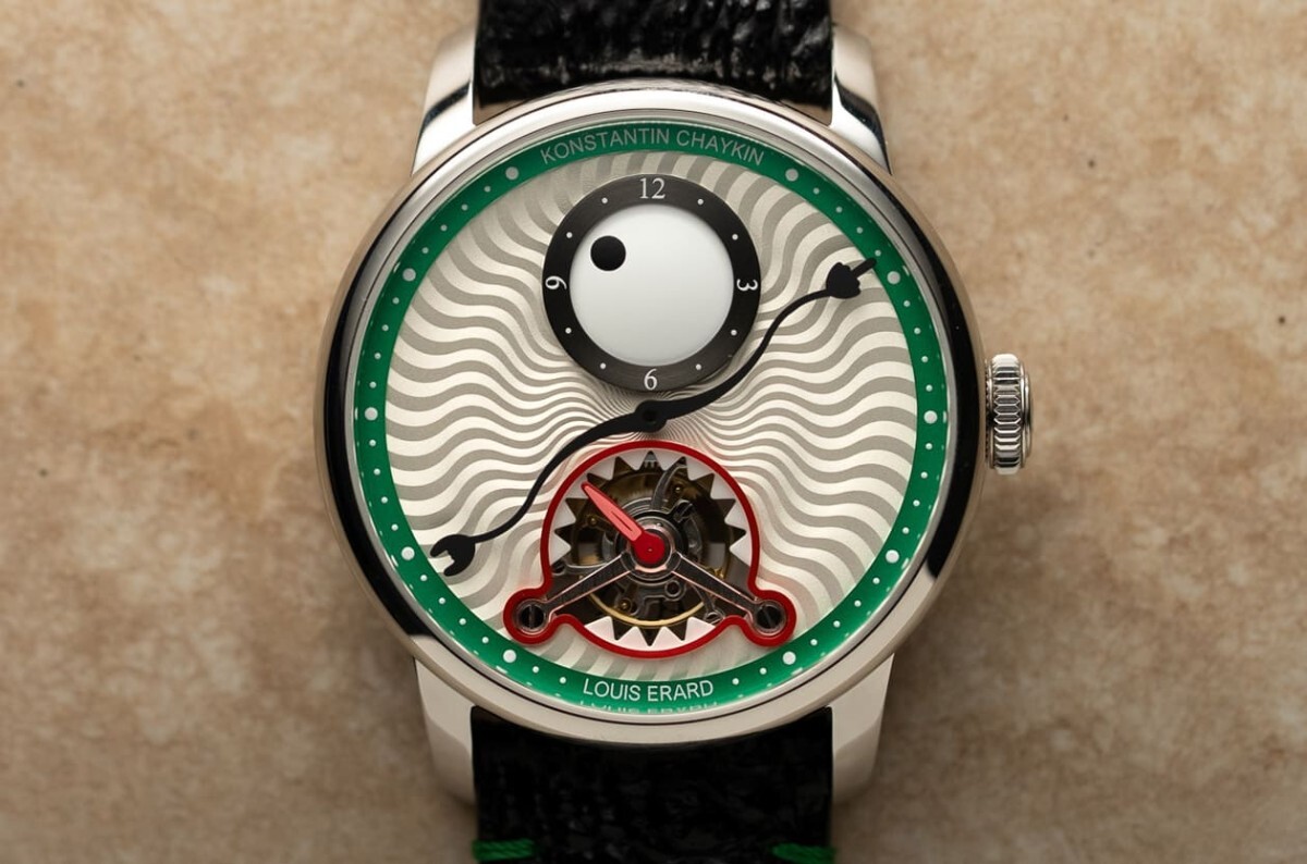 Louis Erard x Konstantin Chaykin 聯名款：Time Eater Tourbillon 陀飛輪腕錶,綠色款,獨眼怪,時間吞噬者,89241AA90.BGA088