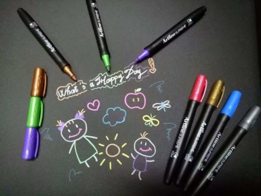 萬用 金屬 麥克筆 1.0mm 防水 速乾｜Shachihata 日本