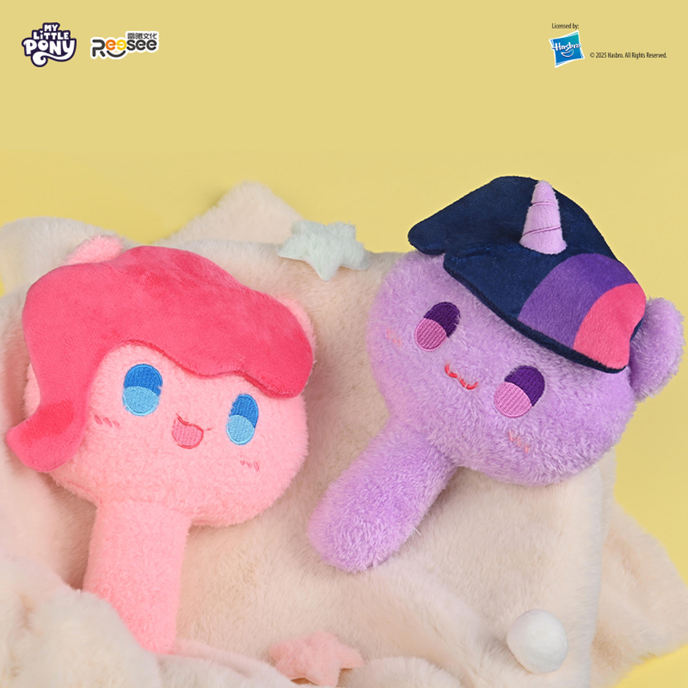 彩虹小馬-毛絨手鏡-碧琪/紫悅