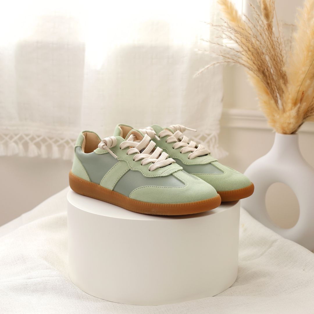 艾蜜莉真皮德訓鞋 薄荷綠