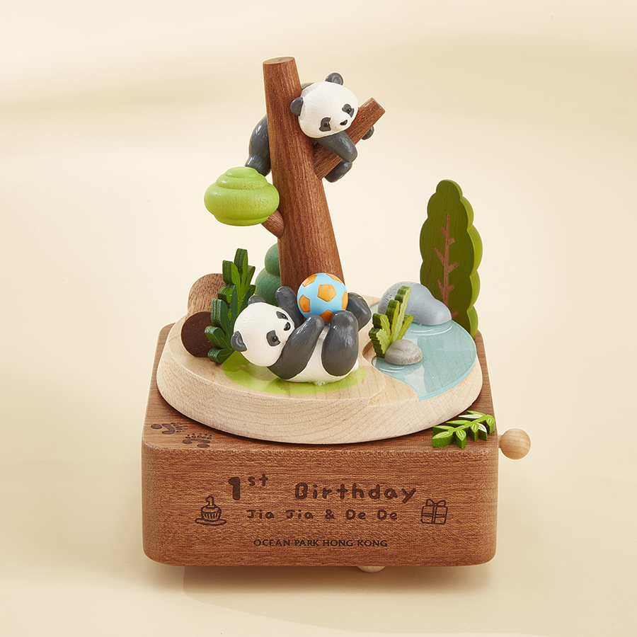 Giant Panda Twins' Playtime Music Box