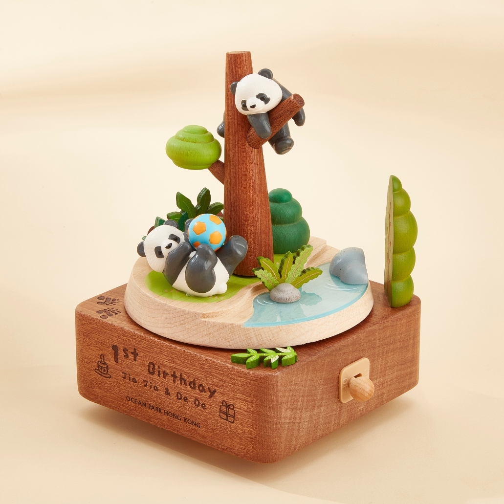 Giant Panda Twins' Playtime Music Box