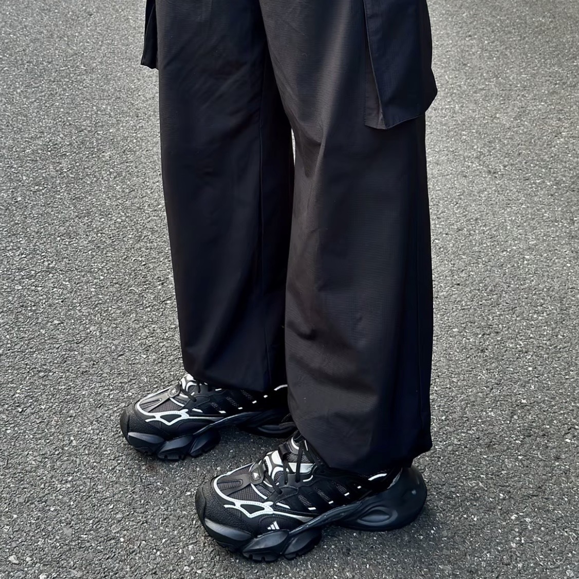 ADIDAS XLG RUNNER DELUXE 黑銀 反光 厚底 休閒跑鞋 IH0070