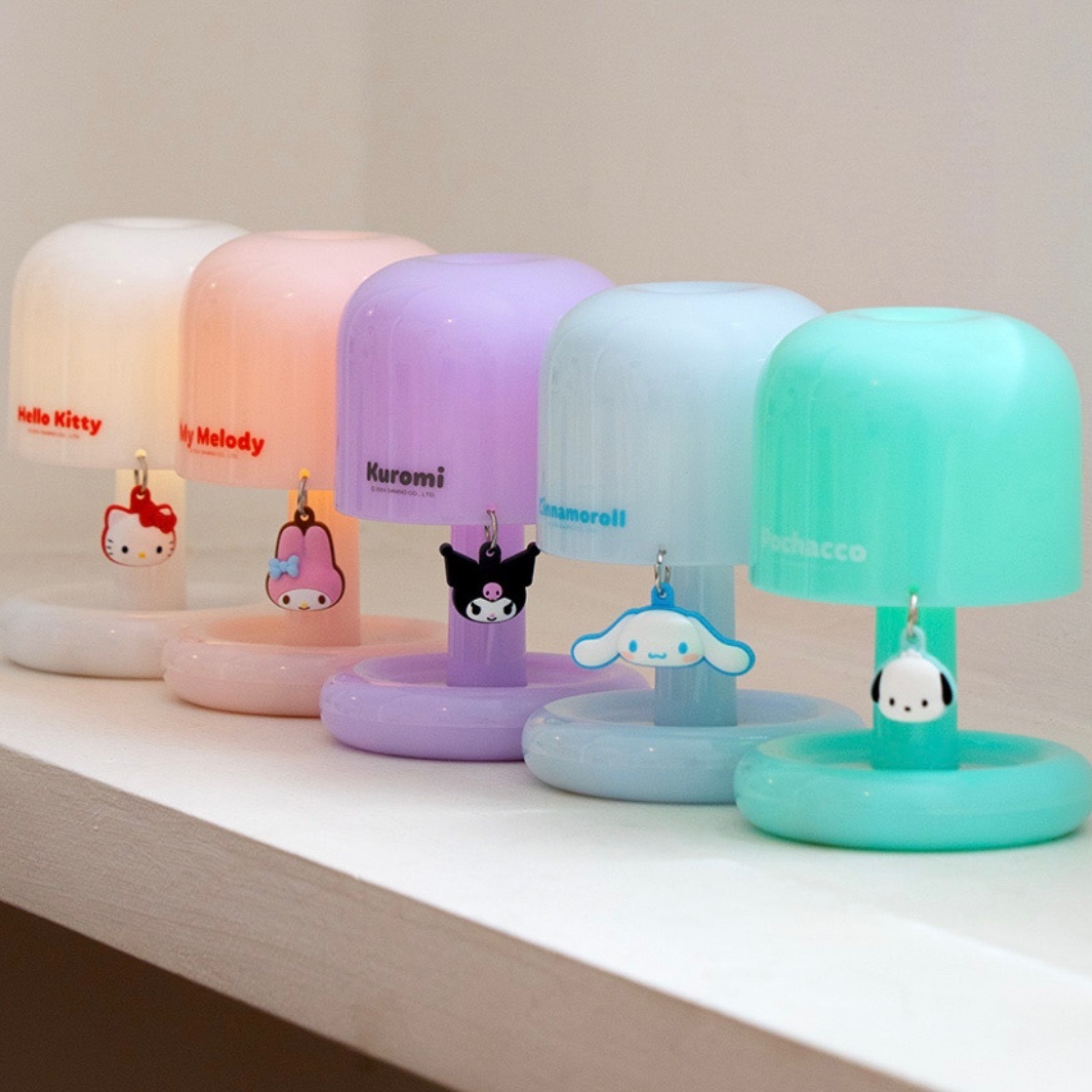 SANRIO 三麗鷗 拍拍燈 桌燈 小夜燈 小吊飾 裝飾 托盤/ 代購