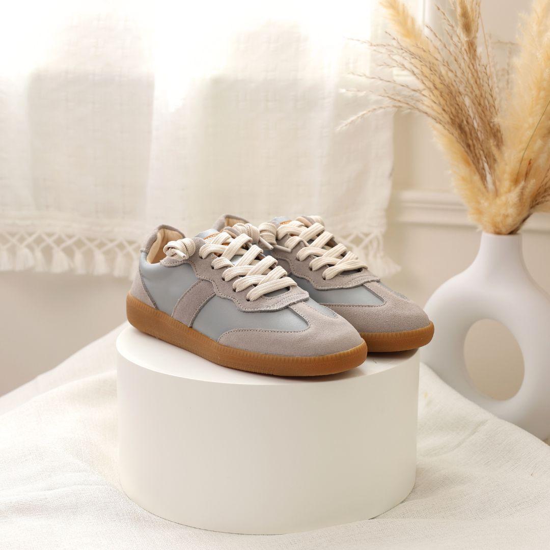 艾蜜莉真皮德訓鞋 天空藍