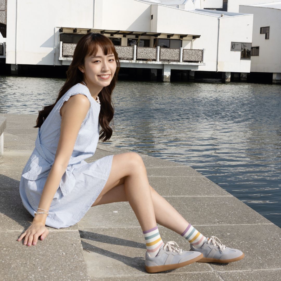 艾蜜莉真皮德訓鞋 天空藍