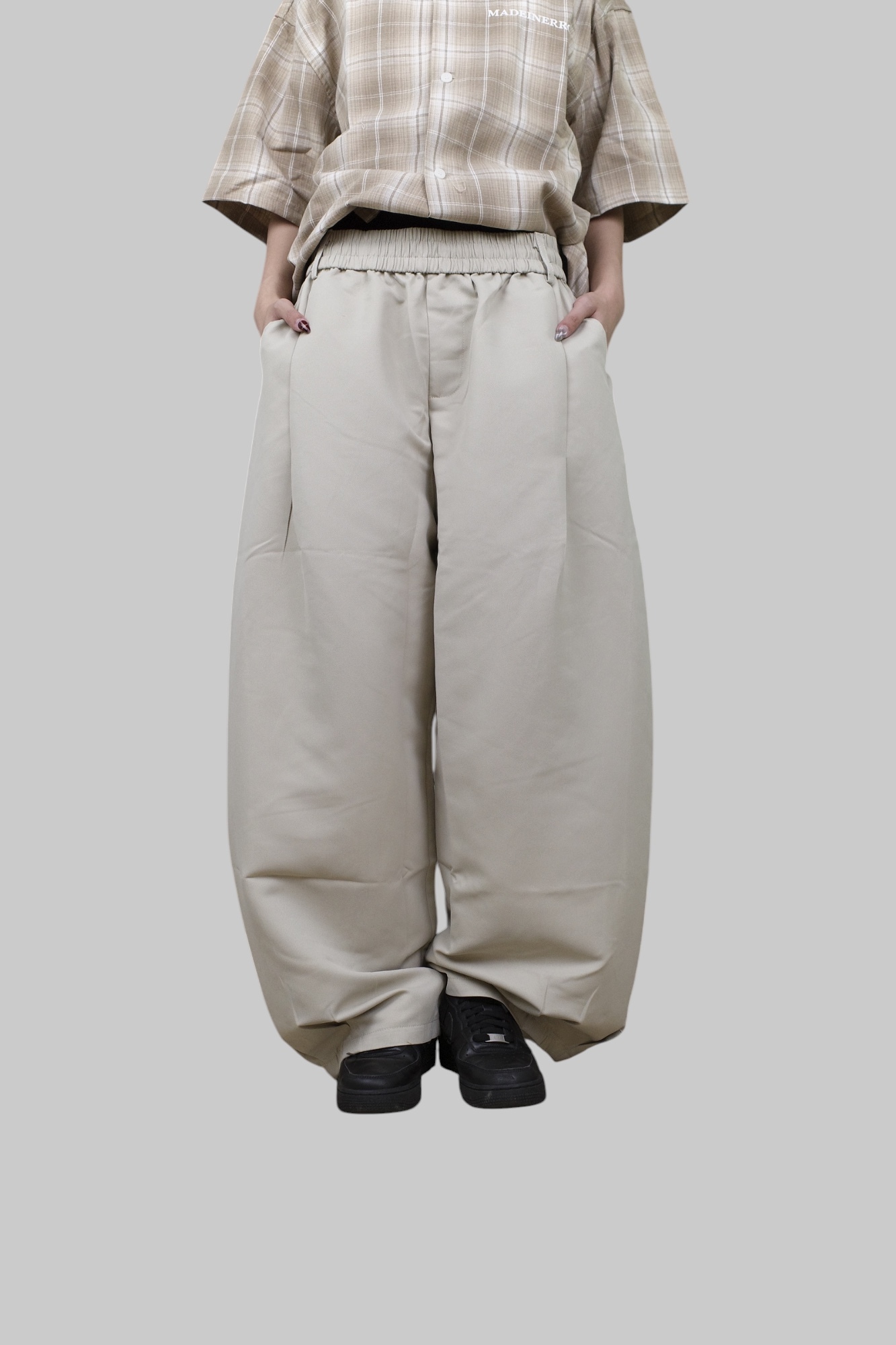 『Always_Good』基礎款 打摺 彎刀 休閒 長褲