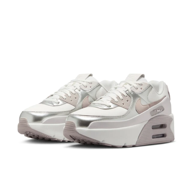 Nike W AIR MAX 90 LV8 白銀藕紫 厚底 雙層氣墊 IB0170-101