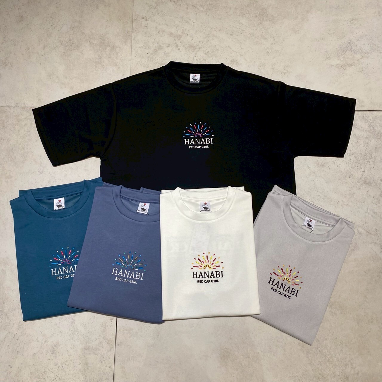 Red Cap Girl Rcg 煙花刺繡冷感厚磅短T RE25SU21