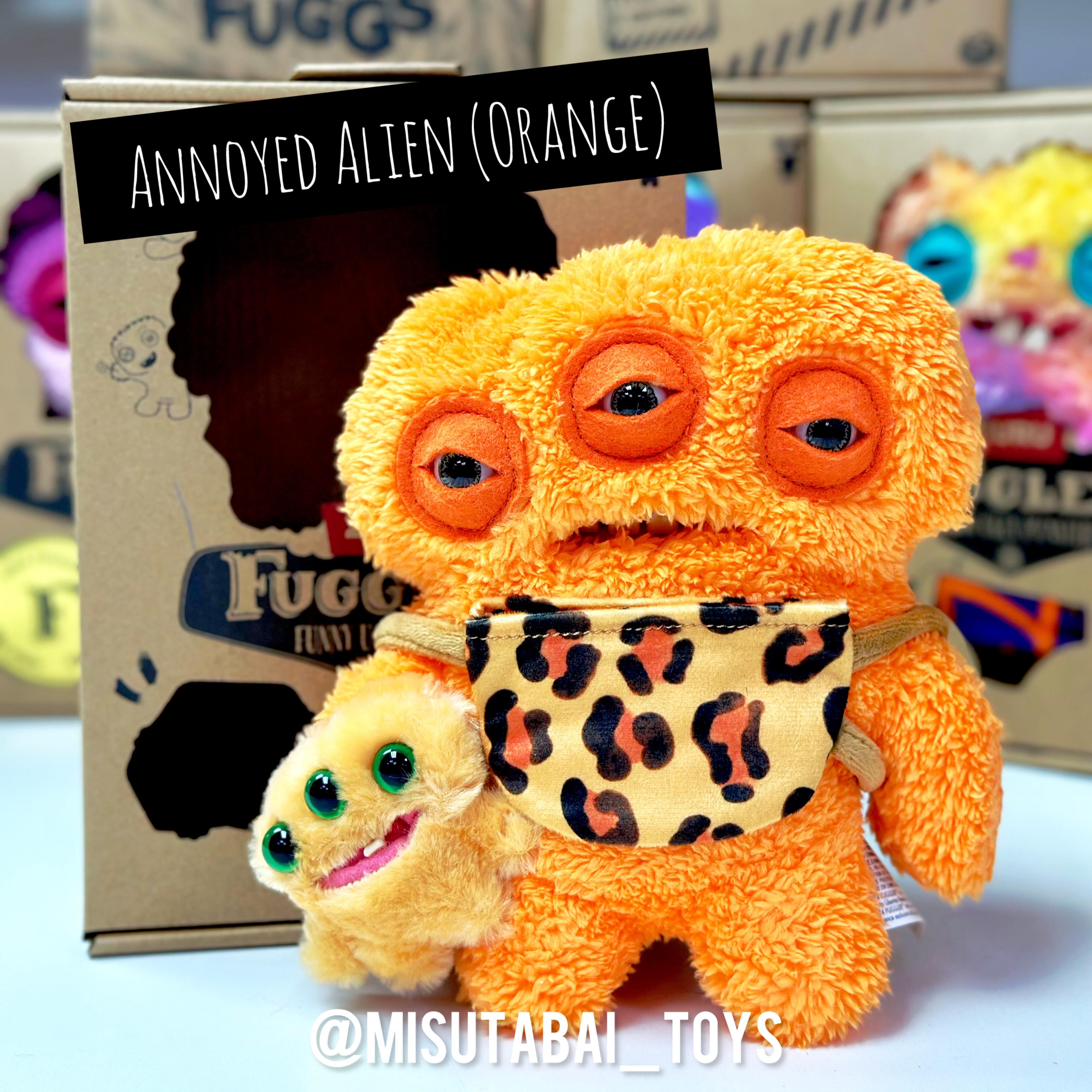 FG78452  FUGGLER DOUBLE TROUBLE- ANNOYED ALIEN  (ORANGE)