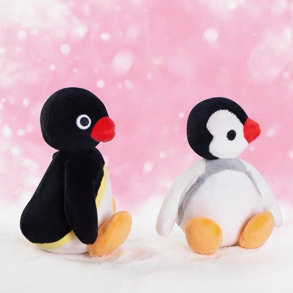 企鵝家族 貼貼磁吸吊飾 一組 PINGU PINGA 可愛 絨毛玩具