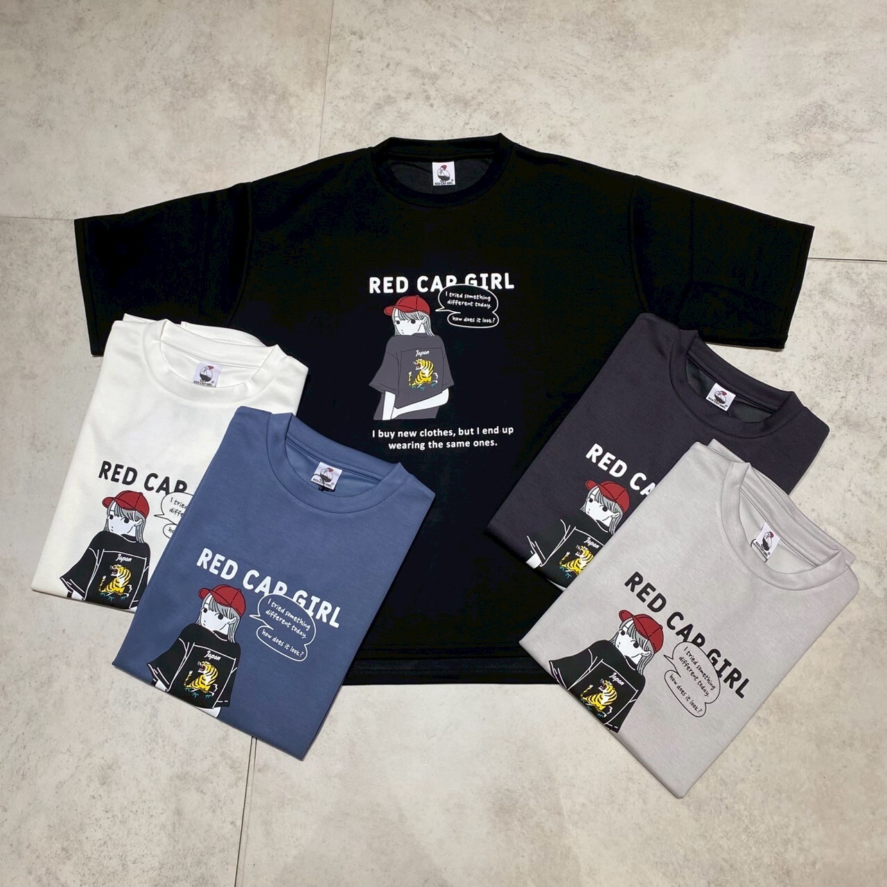 Red Cap Girl Rcg 老虎刺繡冷感厚磅短T RE25SU22