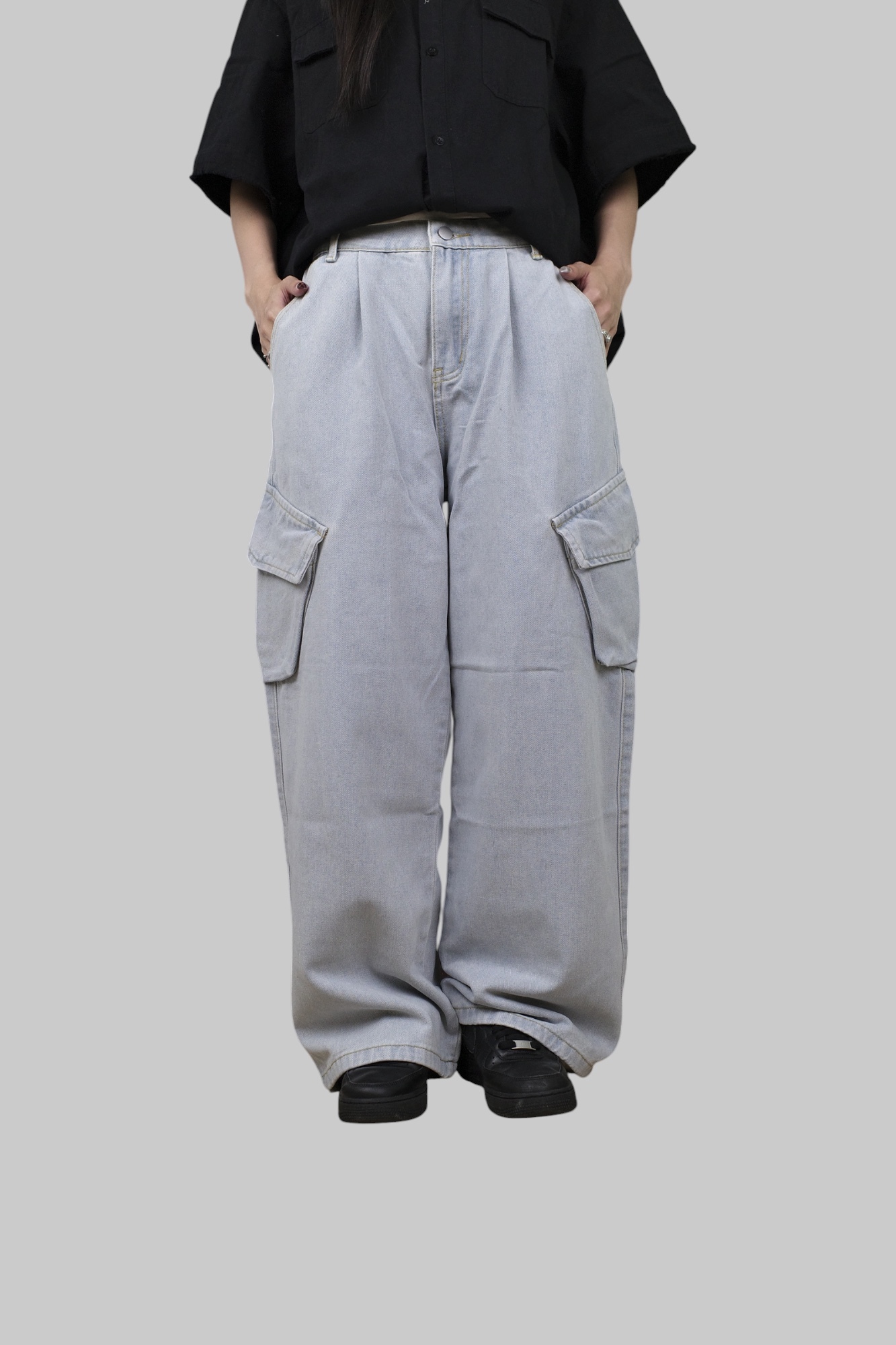 『Always_Good』做舊 水洗 側口袋 牛仔 長褲