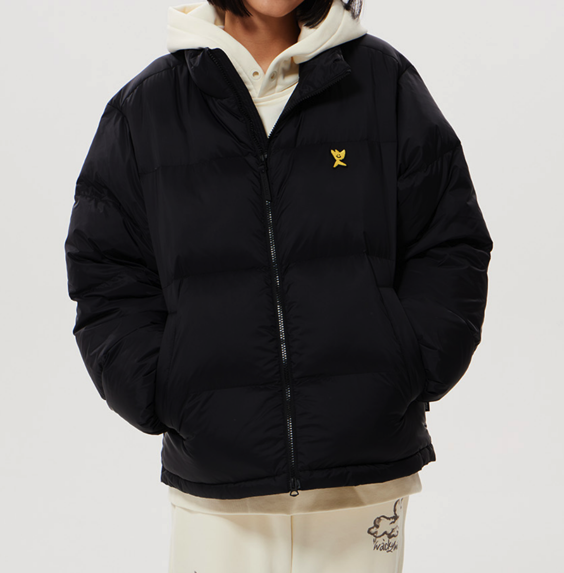 【現貨】Wacky willy 刺繡 火柴人 羽絨外套 MG2404DP01