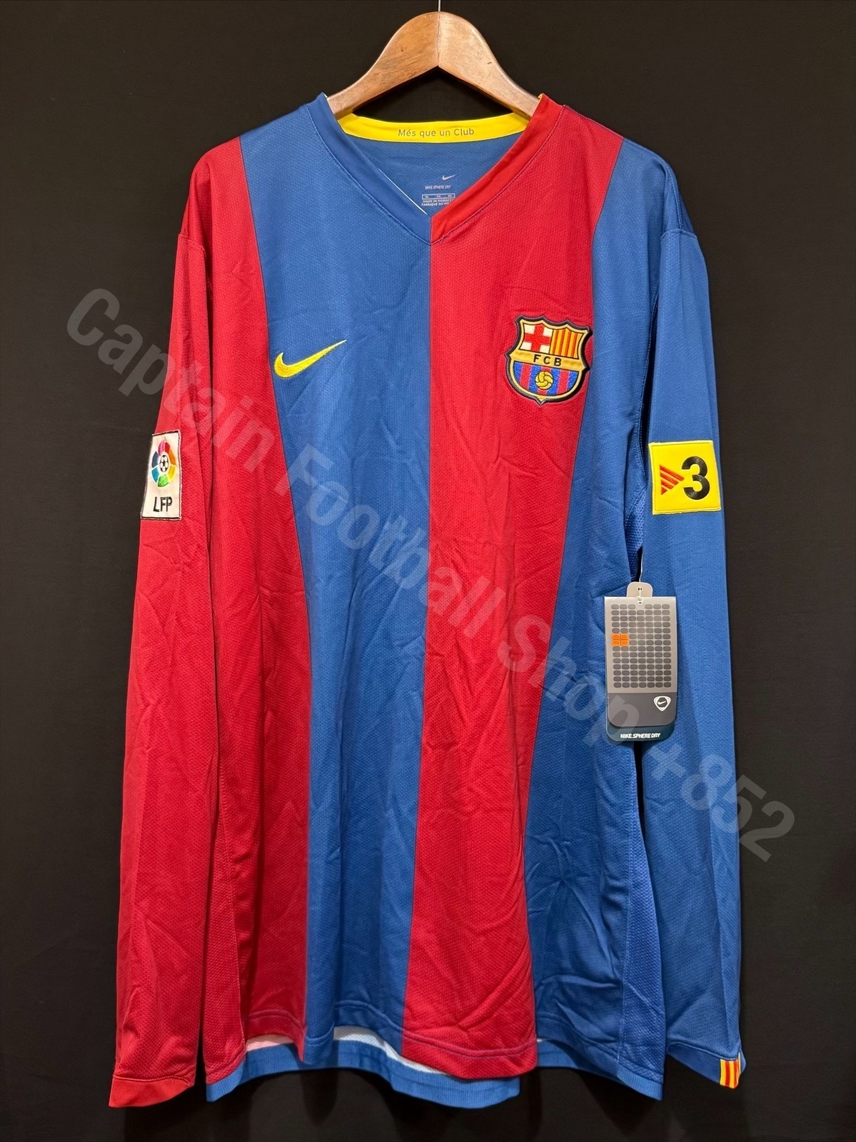 (全新有牌) 巴塞隆拿 2006-2007 Nike 主場長䄂球衣 #10 RONALDINHO