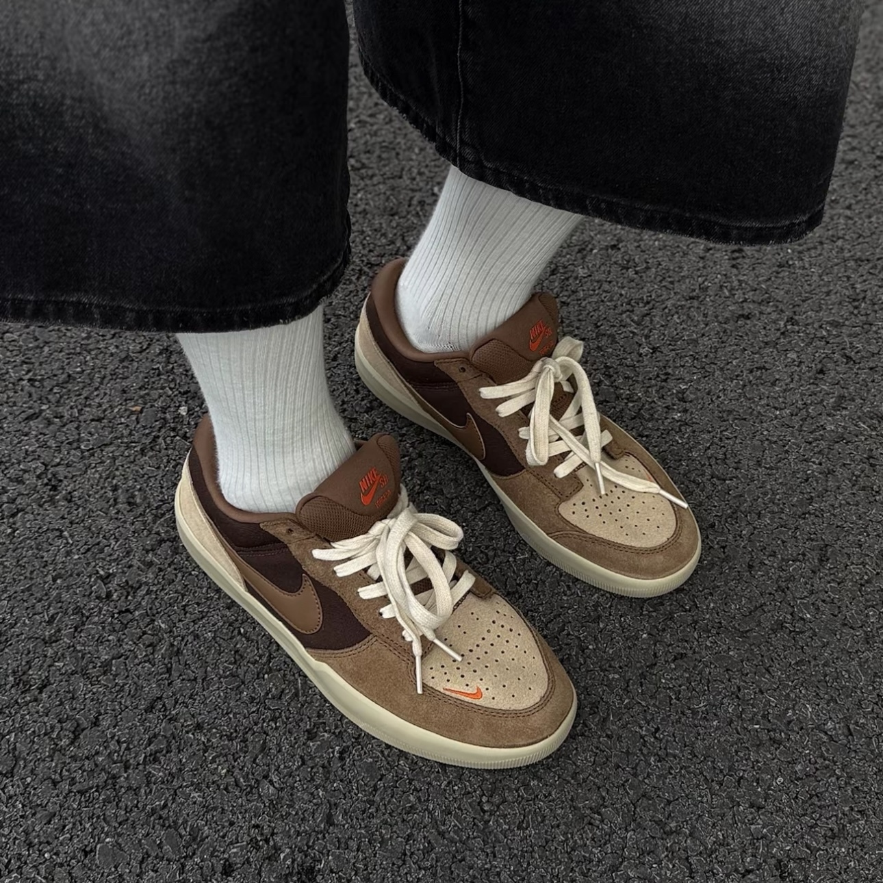 NIKE SB FORCE 58 棕色 摩卡棕 低筒 板鞋 男鞋 DV5477-201