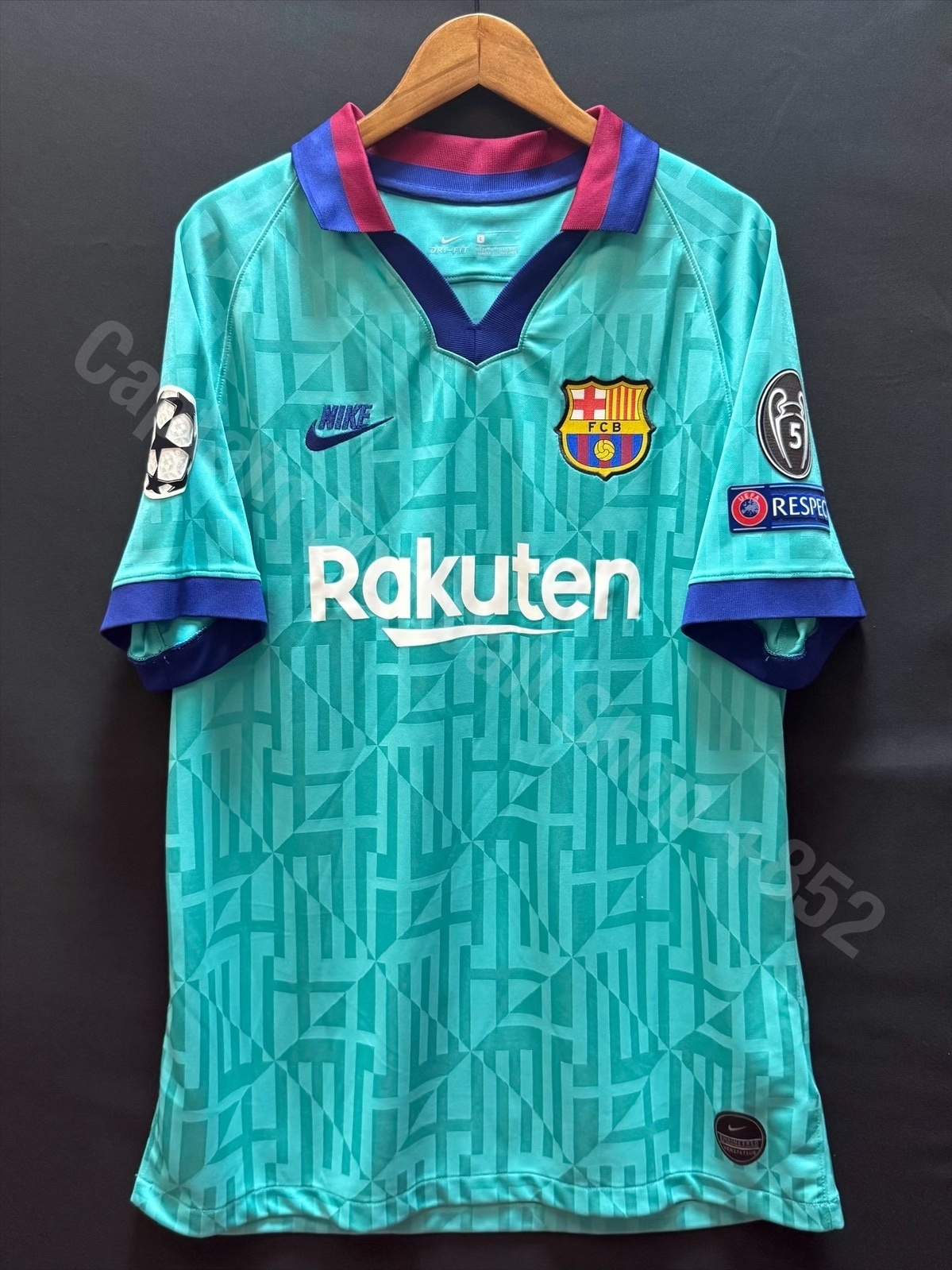 巴塞隆拿 2019-2020 Nike 二客球衣 #21 F DE JONG